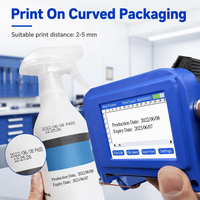 Imprimante jet d'encre portable mini 600 DPI à charge rapide pour cartons alimentaires, sacs, bouteilles, métal, verre, céramique, date, lot, code QR, logo