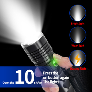 Helius New 1Km Zoomable <span class=keywords><strong>Laser</strong></span> Súng Xhp70 LED Đèn Pin Không Thấm Nước USB Sạc Torch Ánh Sáng Bán Buôn Chiến Thuật Đèn Pin <span class=keywords><strong>Laser</strong></span> - Product Image 5