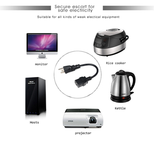 كابل طاقة بموصل IEC320 C19 أمريكي قياسي إلى قابس NEMA 5-15P - Product Image 2