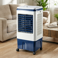 Ventilateur sur pied télécommandé 12 vitesses, réservoir de grande capacité 20L, refroidissement efficace longue durée, débit d'air élevé, refroidisseur d'air solaire