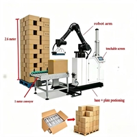 Machine automatique de palettisation de sacs de 25 kg, haute vitesse, système de commande PLC, servomoteur, pour usine