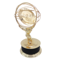 Médailles et coupes de trophées en résine d'or rotatifs personnalisés de haute qualité pour les champions et les ligues de basket-ball de football