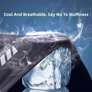 Fitnesskleidung Herren Sommer Sportanzug Eisseide Schnelltrocknend Radfahren Langarm-T-Shirt Basketball-Ausrüstung R - Product Image 3