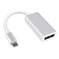 Câble adaptateur USB-C transfrontalier avec connecteurs mâle-femelle à âme en cuivre pour connexion ordinateur portable, moniteur, smartphone 4K