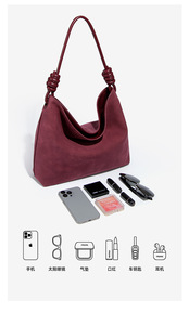 <span class=keywords><strong>Sac</strong></span> fourre-tout de luxe en daim pour femme 2025 <span class=keywords><strong>marron</strong></span> tressé à bandoulière décontracté doublure polyester forme <span class=keywords><strong>seau</strong></span> - Product Image 3