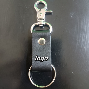 Wholesale Customized Genuine Leather Keychain and Keychain Embossed logo Exquisite High Quality Keychain