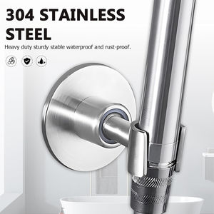 Adjustable <b>Stainless</b> <b>Steel</b> Shower Head <b>Bracket</b> Fixed Seat Chrome Polished Finish Easy Clean Corrosion Prevention Modern Design - Product Image 3