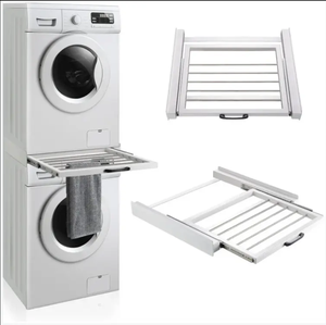 <span class=keywords><strong>Kit</strong></span> de <span class=keywords><strong>superposition</strong></span> universel pour lave-linge et sèche-linge avec sangles de fixation Support universel avec corde <span class=keywords><strong>à</strong></span> linge extensible - Product Image 1