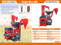 Machine à décortiquer le riz combinée 380V, nettoyeur de pierres 3-en-1, utilisation facile, pour petites entreprises et fermes