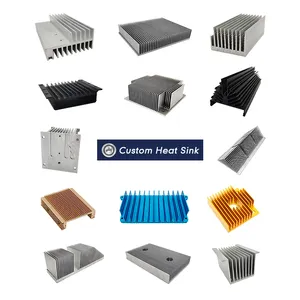 Extruded Anodized Aluminum Profile Skived CPU Heatsink Custom Extrusion Heat Sink