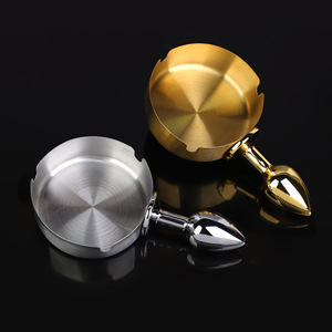 Plug anal en métal couleur or, jouet de stimulation pour adultes, pour usage intime - Product Image 2