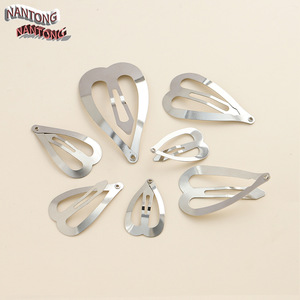 Pinzas de Pelo Metálicas en Forma de Corazón de 32mm 40mm 47mm 58mm, Accesorios de Joyería DIY para Uso Diario - Product Image 3