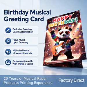Tarjeta de Felicitación Musical de Cumpleaños, Diseño Personalizado, Tarjeta de Audio para Reproducir Canciones, Tarjeta de Felicitación Cantante para Regalo de Cumpleaños - Product Image 1
