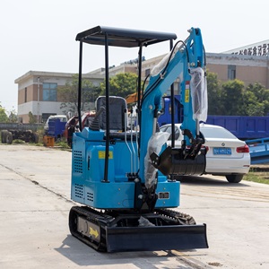 Productos Más Vendidos: Mini Excavadora Azul de 1.5 Toneladas con Control Hidráulico y Tubo de Drenaje de Aceite para una Fácil Manipulación - Product Image 2