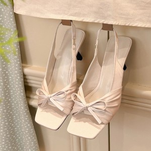 Sandalias de tacón abierto con estampado floral/puntos para mujer, con punta cuadrada y dedos descubiertos, tacones altos delgados, zapatos casuales de verano 2026 - Product Image 3