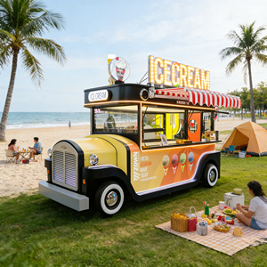 European Retro Food Cart Mobile Street Display Cart for Dessert Candy Gourmet and Handmade Snack Shop - Product Image 1