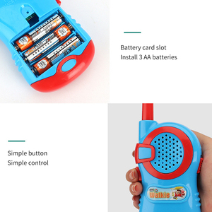 Walkie Talkie Interattivi Wireless per Bambini, Giocattoli Ecologici in Plastica per Esterni, Portatili e Telecomandati, Blu+Rosa - Product Image 2
