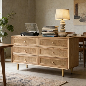 <span class=keywords><strong>Buffet</strong></span> et meuble <span class=keywords><strong>de</strong></span> rangement en bois massif <span class=keywords><strong>de</strong></span> frêne nordique, style moderne du milieu du siècle, avec rotin fait main, pour salon et <span class=keywords><strong>salle</strong></span> à <span class=keywords><strong>manger</strong></span>, mobilier <span class=keywords><strong>de</strong></span> maison - Product Image 3