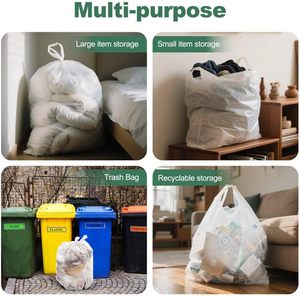 ถุงพลาสติกใส่ของชำแบบใช้ซ้ำได้ หนา ทนทาน - Product Image 5