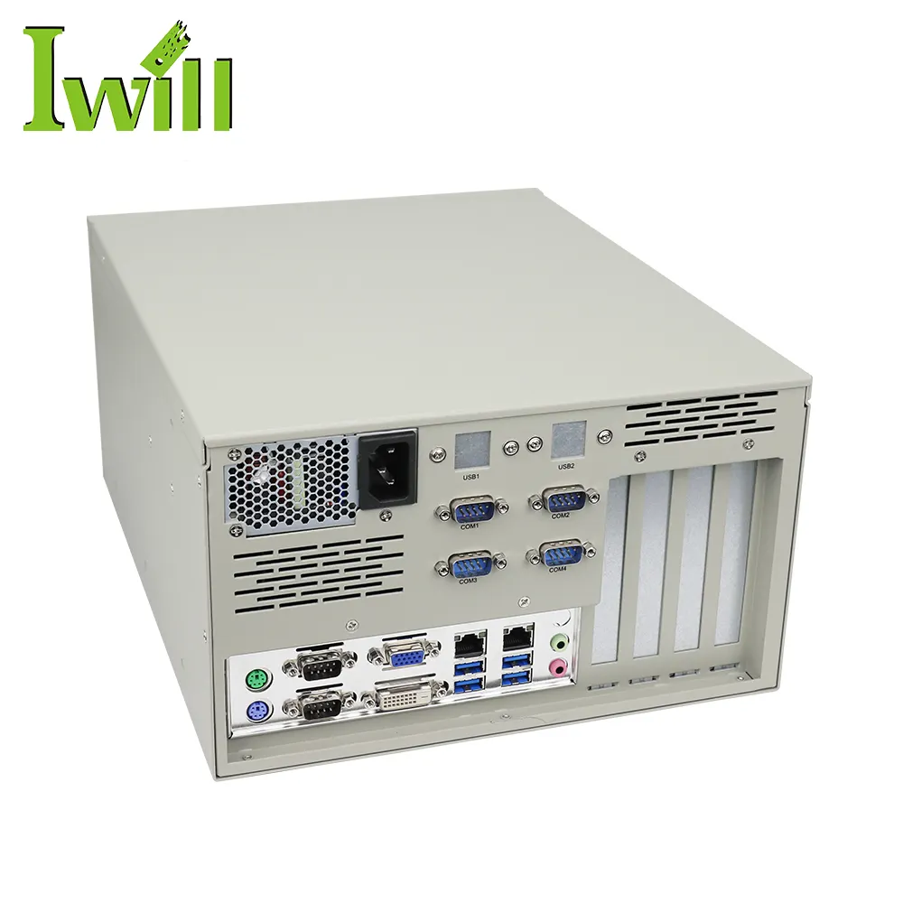 4U Double Section Wall Mounted Network Rack Enclosure i5 3450クアッドコア産業pcサーバー2 * PCI