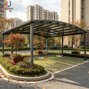 Abri de voiture en aluminium multi-spécifications anti-rouille avec toit Great Wall, protection solaire anti-UV pour cour, portail, <span class=keywords><strong>terrasse</strong></span>, simple - Product Image 5