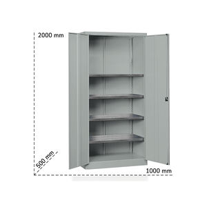 Tecnotelai Armoire à portes battantes 1000x500x2000mm avec 4 étagères réglables - Product Image 2