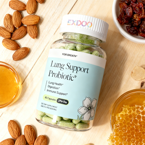 Kapsul Detoksifikasi Paru-Paru Probiotik Dewasa OEM untuk Kesehatan Pernapasan, Dukungan Pernapasan, Dukungan Imunitas, Pereda Lendir, Alami - Product Image 1