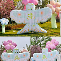 Fleurs gonflables décoratives d'extérieur pour le printemps, cerfs-volants gonflables pour la photographie et la décoration