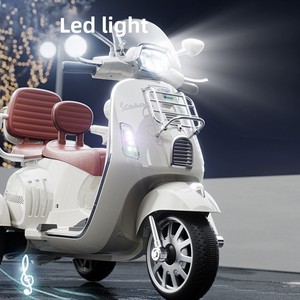 Elektrische motorfiets voor kinderen, 3-wiel, op batterijen, voor kinderen van 3-6 jaar, met muziek, verhaal en koplampen - Product Image 6