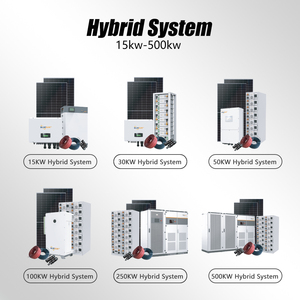 Sistema Completo de Energía Solar de 10KW 20KW 50KW, Kit Híbrido para el Hogar con Batería de Litio BSM5KW-HY - Product Image 2