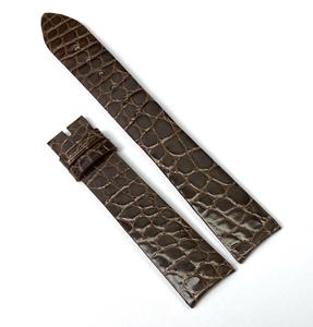 20mm thực vật pha trộn Da dây đeo đồng hồ phụ kiện thiết kế đơn giản màu nâu sáng bóng da cá sấu bên dây đeo cho Franck Muller 7391 - Product Image 1
