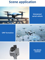 Antenne hélicoïdale GNSS à gain élevé GPS L1/L2 GLONASS G1/G2/G3 BeiDou B1/B2/B3 pour la topographie par drone, la cartographie, le RTK et la modélisation