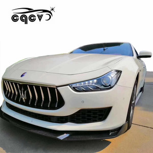 Bộ Dụng Cụ Thân Xe Bằng Sợi Cacbon Cho Máy Cản Gió Phía Trước <span class=keywords><strong>Maserati</strong></span> Ghibli 2018-2019 Và Cánh Lướt Gió Phía Sau Cho <span class=keywords><strong>Maserati</strong></span> Ghibli Facelift - Product Image 1