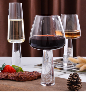 Bicchieri di vetro bianco rosso di vetro <span class=keywords><strong>con</strong></span> Base pesante <span class=keywords><strong>con</strong></span> Base calice di cristallo di lusso bicchieri di <span class=keywords><strong>Champagne</strong></span> <span class=keywords><strong>con</strong></span> scatola di imballaggio - Product Image 3