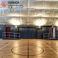 Structure en acier préfabriquée pour entrepôt, salle de badminton intérieure, stade de basketball, terrain de tennis, gymnase