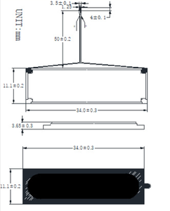 Không thấm nước 3411 âm thanh rõ ràng chất lượng TV loa 4 Ohm 2W 34*11mm Loa máy tính xách tay - Product Image 3