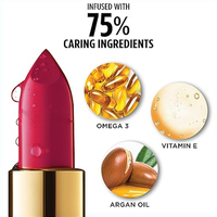Chic glamour crémeux hydratant Satin rouge à lèvres pour les femmes mode avant Design Profusion nuances personnalisables élégamment