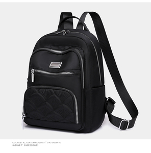Camping Baby Plain Cheap Polyester Promotional Simple <strong>Brown</strong> Plaid Shoulder <strong>Backpack</strong> - Product Image 4