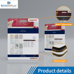 Lụa in ấn/UV in ấn tùy chỉnh kích thước Logo treo sàn gỗ đá khảm gạch nhỏ MDF Mẫu Hội Đồng Quản trị với xử lý - Product Image 3