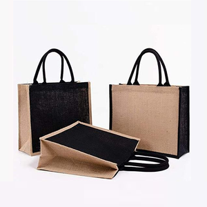 Logo personnalisé fourre-tout sac à provisions coton toile jute maille ROHS conforme origine personnalisé soie article style motif lettre promotion - Product Image 2