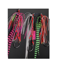 Faldas de silicona brillantes cebo con remolque Lominus Diy Salty Rubber Jig señuelos calamar Jigs Madai Jig señuelo con anzuelo pesca señuelo falda