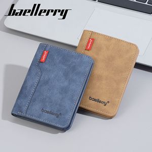 BaeLlerry Men's <b>Wallet</b> PU Coin Purse Ultra Light Portable Solid Color Business Card <b>Holder</b> Everyday Use - Product Image 3