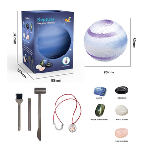 STEM Khoa Học 5 đá quý khoáng sản đào nó ra Neptune mô hình thiết lập thiên nhiên Khảo Cổ Khai Quật không gian hành tinh đồ chơi - Product Image 1
