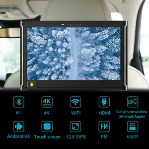 12.5 "touch screen 4G GPS universal Car DVD con bluetooth Android car dvd player per range rover 2005