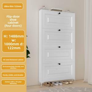 Étagère à chaussures murale, armoire à chaussures, Schuhschrank, Scarpiera, armoire en acier métallique, meubles modernes pour la maison, meubles de salon - Product Image 2