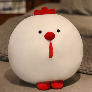 Peluche personalizzato con logo a forma di pulcino grasso, morbido e coccoloso, cuscino lungo a forma di gallina, peluche rotondo a forma di gallo, simpatico cuscino decorativo - Product Image 5