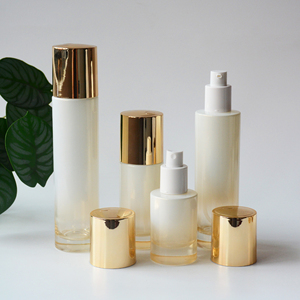 Juego de Envases de Vidrio de Lujo en Degradado Amarillo Dorado de 30 ml, 50 ml, 100 ml y 120 ml para Lociones, Serums, Sprays y Cremas para el Cuidado de la Piel - Product Image 5