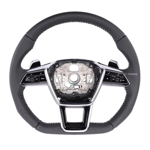Volant en cuir LED M Sport avec palettes de changement de vitesse C8 multi-boutons compatible avec C8 A6 S6 <span class=keywords><strong>RS6</strong></span> A7 S7 7 A8 S8 Q7 Q8 - Product Image 3