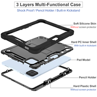 Casing Pelindung Tahan Banting Berkualitas Industri, Kokoh, dan Tahan Lama dengan Penyangga untuk Xiaomi Pad 9 11.2 Inch