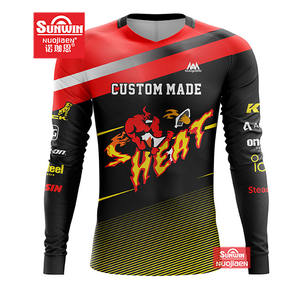 <span class=keywords><strong>Maglia</strong></span> da <span class=keywords><strong>ciclismo</strong></span> in discesa con sublimazione in poliestere su misura a <span class=keywords><strong>manica</strong></span> <span class=keywords><strong>lunga</strong></span> squadra Mountain Bike moto - Product Image 5